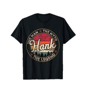 Black Graphic T-Shirt - The Man The Myth The Legend